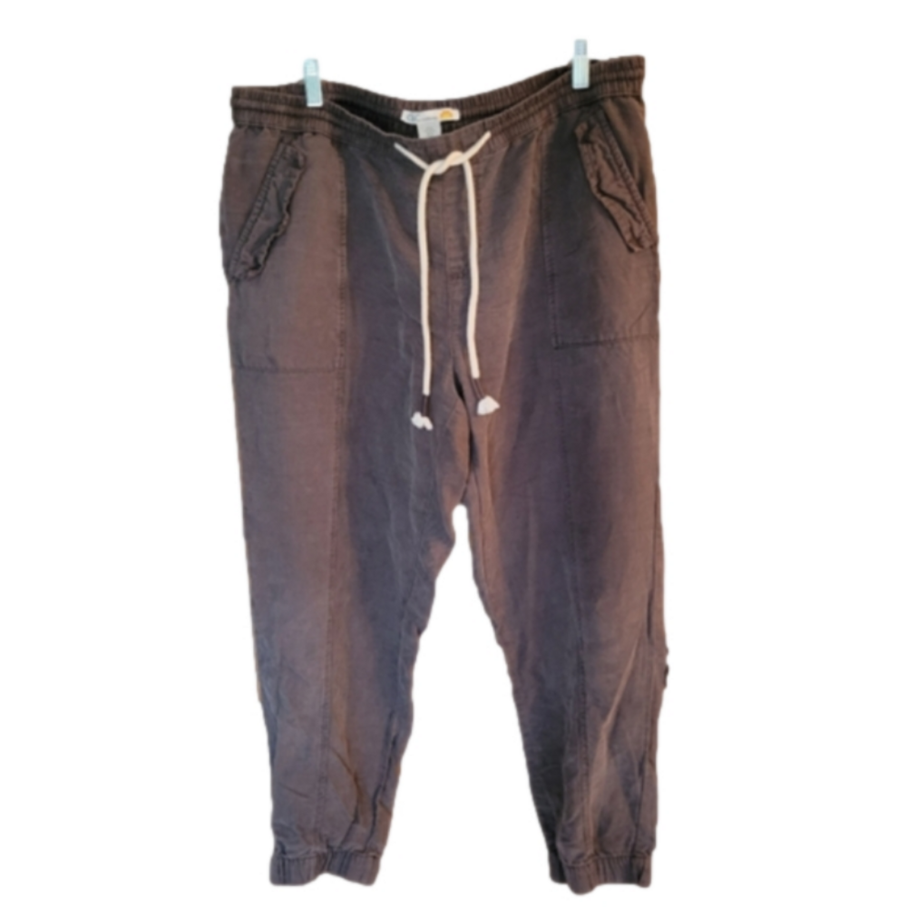 C&C California Brown Drawstring Jogger Pants